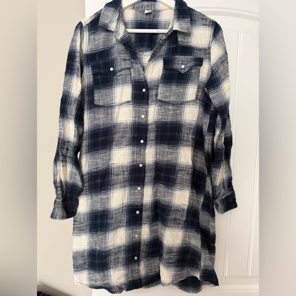 Old Navy flannel tunic/mini dress